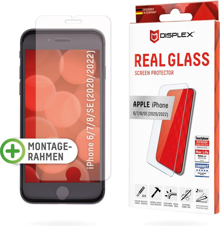 Actual product image Displex Real Glass, 2D Panzerglas (1 Piece, Apple iPhone 6)