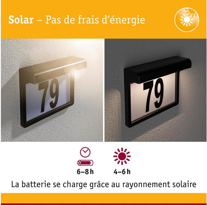 Produktbild Paulmann Solar Hausnummernleuchte (6 lm, IP44)
