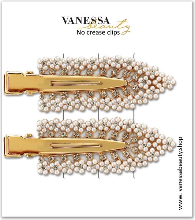 Produktbild Vanessa Beauty Seamless Clips - Gold Glamour Set (Haargummi, Schmuck)