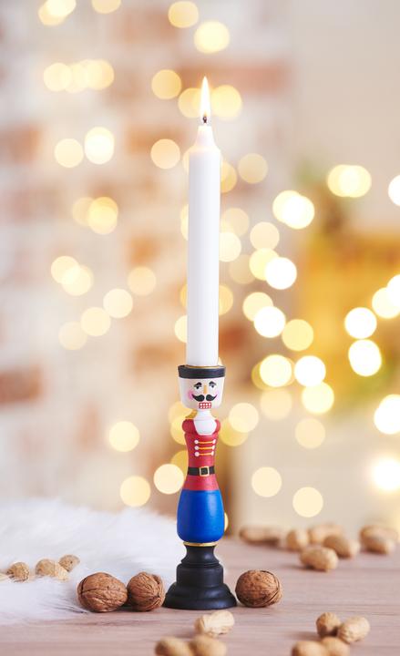 Actual product image VBS Candlesticks, raw wood, 2 pieces