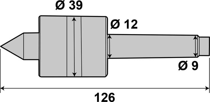 Image du produit Paulimot Mitlaufende Körnerspitze MK1