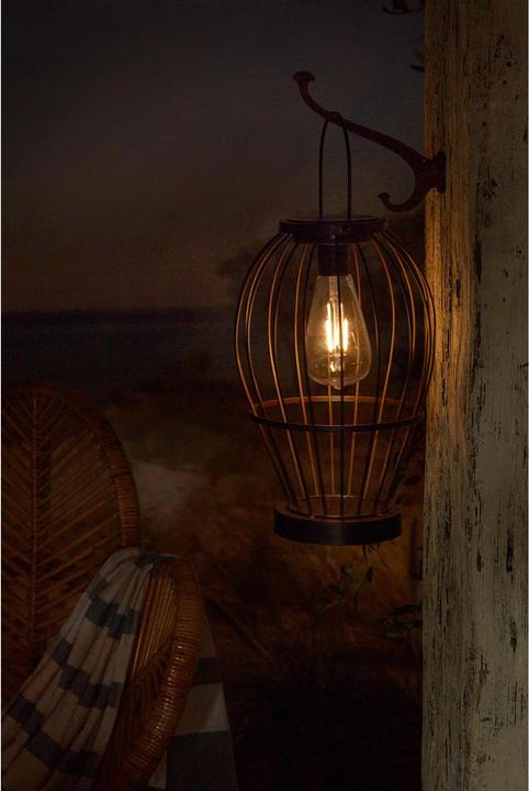 Actual product image Luxform Lantern Solar Carlow, Black (21 x 21 x 31 cm, 1 x)