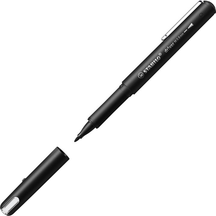 Productafbeelding STABILO Driver Medium 0,8 mm Zwart (Zwart, 1 x)