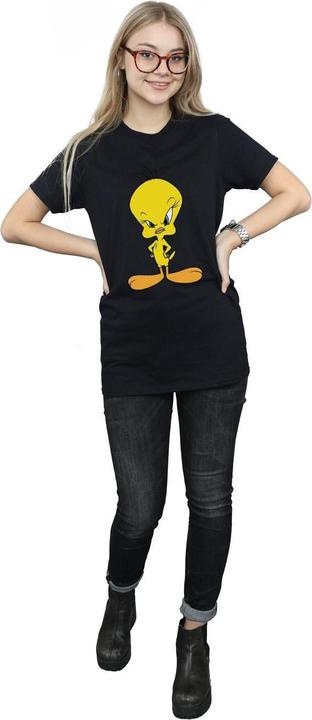 Image du produit Looney Tunes Femme/Les femmes - T-shirt boyfriend en coton avec Tweety en colère (L)