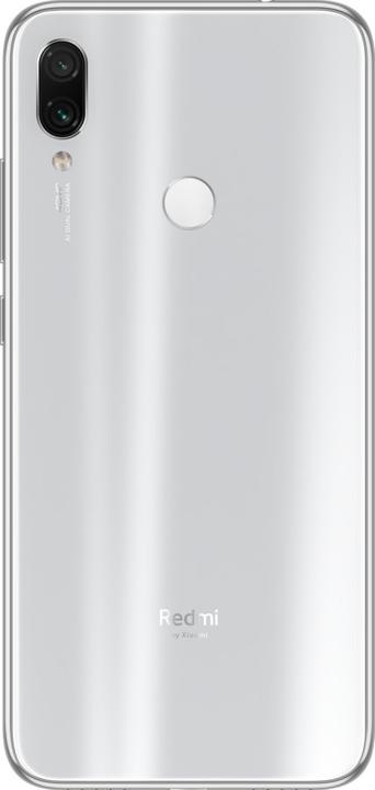 Actual product image Xiaomi Redmi Note 7 (64 GB, White, 6.26", Hybrid Dual SIM, 48 Mpx, 4G)