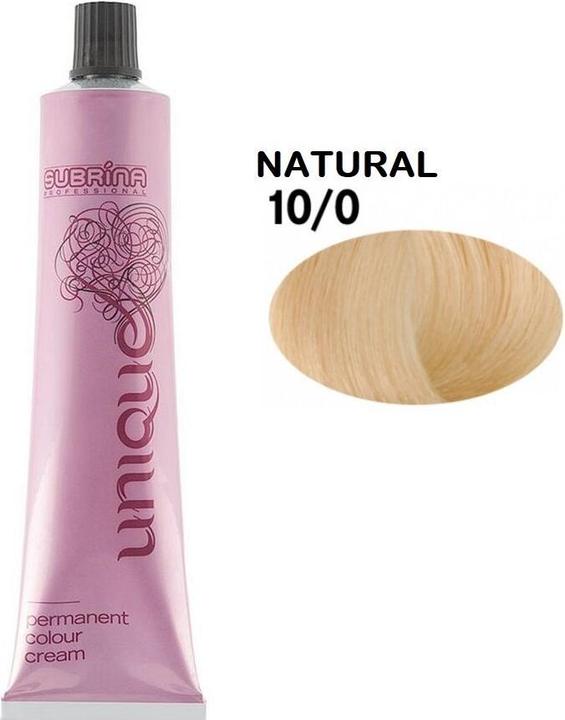 Subrina Professional Unique Permanent Hair Dye 100 Bright Blonde - 100 Ml (100 Bright Blonde)