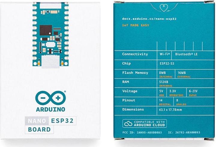 Actual product image Arduino ABX00092 - Nano ESP32 without headers