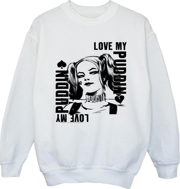 Suicide Squad Harley Love Puddin Sweatshirt Mädchen
