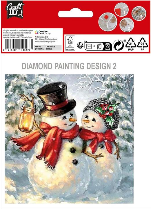 Immagine prodotto Grafix Crea i tuoi biglietti di Natale con la pittura a diamante, 2 pezzi.
