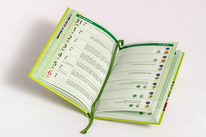 Produktbild Der kleine Aussaatkalender 2025 - Gärtnern mit dem Mond. Die besten Tipps für Aussaat, Anbau (Harter Einband, Deutsch)