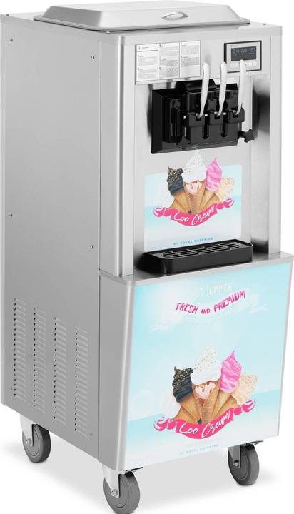 Actual product image Royal Catering Soft Serve Ice Cream Machine - 2140 W - 33 l/h - 3 flavours -