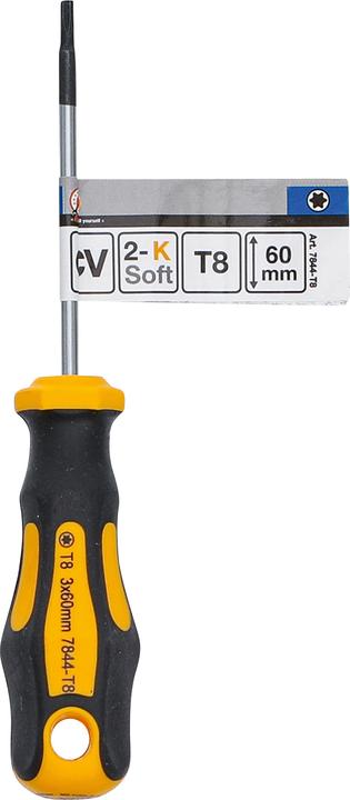 Image du produit BGS Tournevis profil en T (pour Torx) T8 longueur de la lame 60 mm (Section en T)