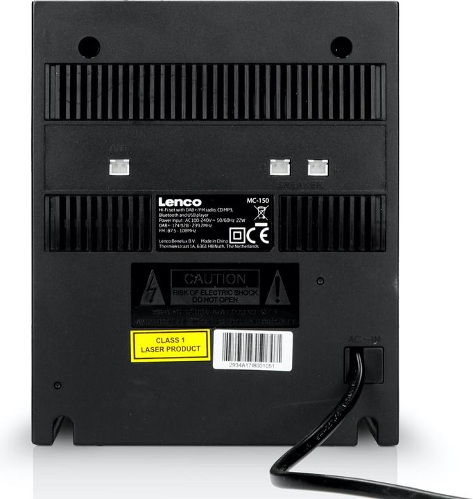 Actual product image Lenco Mc-150 (CD player, Bluetooth, 2x 10 W)