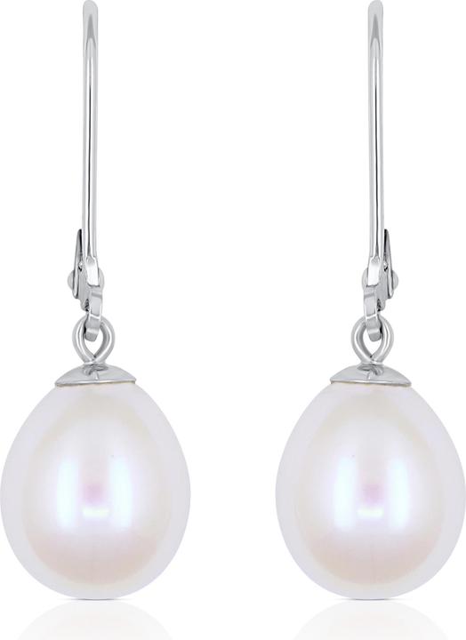 Muau Earrings white gold 750 freshwater pearl 9.5-10mm (750/18K Weissgold)
