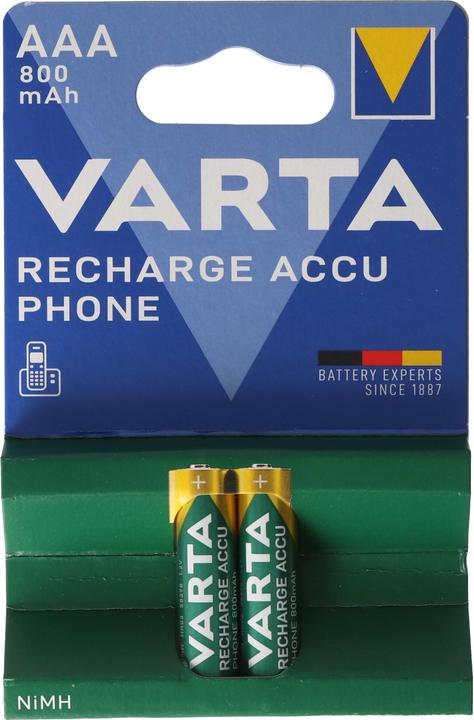 Varta Recharge Accu Phone (2 Stk., AAA, 800 mAh)