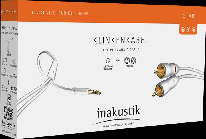 Produktbild Inakustik STAR Stereo-Klinke - 2x RCA (0.50 m, 3.5mm Klinke (AUX), Cinch)