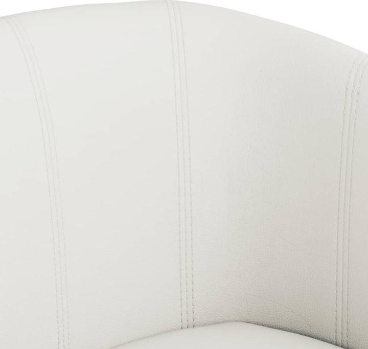Image du produit VidaXL Clubsessel Weiss Kunstleder,Farbe: Weiss,Material