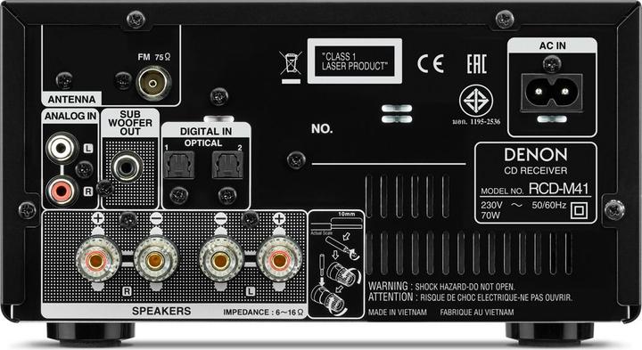 Actual product image Denon D-M41DAB (CD player, Bluetooth, 2x 30 W)