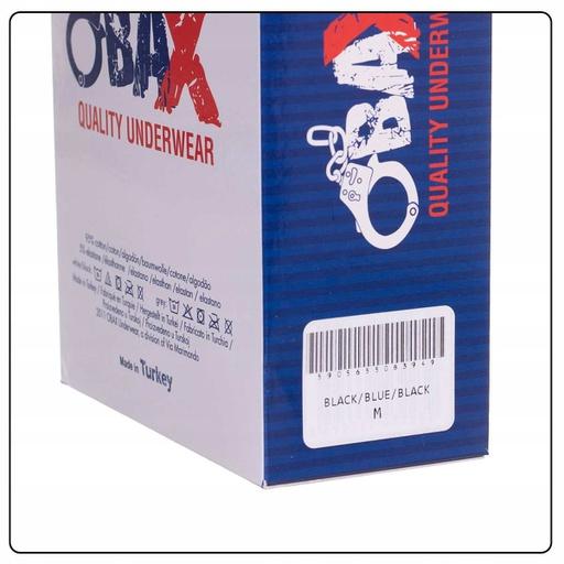 Produktbild Obax Herren-Boxer-Unterwäsche 3p Schwarz/Blau XL (XL)
