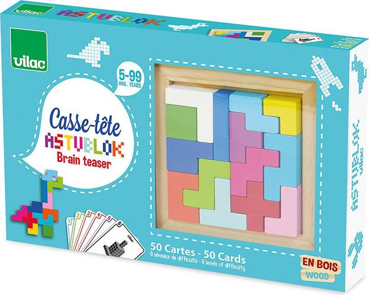 Produktbild Vilac Astublok Tetris Legespiel (Deutsch, Französisch, Italienisch, Englisch)