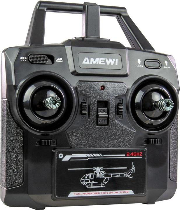 Immagine prodotto Amewi RC Helikopter MD500 Li-Po Akku 350mAh silber/rot