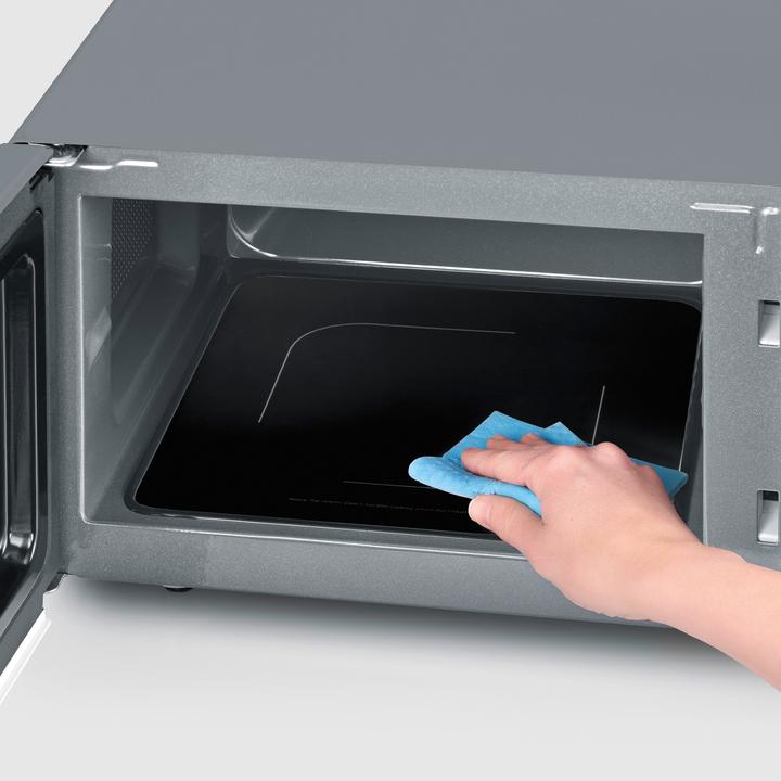 Image du produit Severin MW 7768 Micro-ondes noir/inox 800W Fonction gril, sans plateau tournant (20 l)