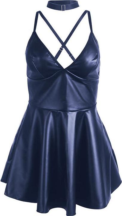 Productafbeelding Subblime - 955410 JURK MET BLAUWE LEREN BANDJES S/M