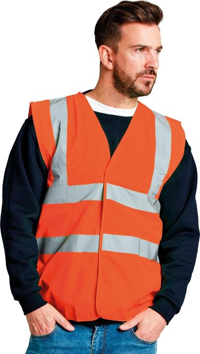 Actual product image UCC Unisex Adult 4 Band Hi-Vis Vest (4XL)