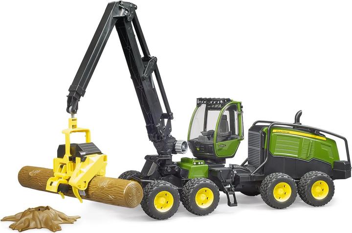Actual product image Bruder John Deere 1270G Harvester with 1 tree trunk