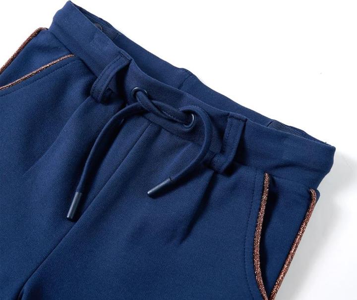 Image du produit VidaXL Pantalon enfant avec cordon de serrage Bleu marine 128,Couleur (128)