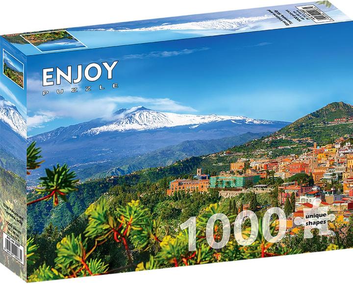 Image du produit Enjoy Puzzle ENJOY-2087 - Volcan de l'Etna et Taormine, Sicile, puzzle, 1000 pièces (1000 pièces)
