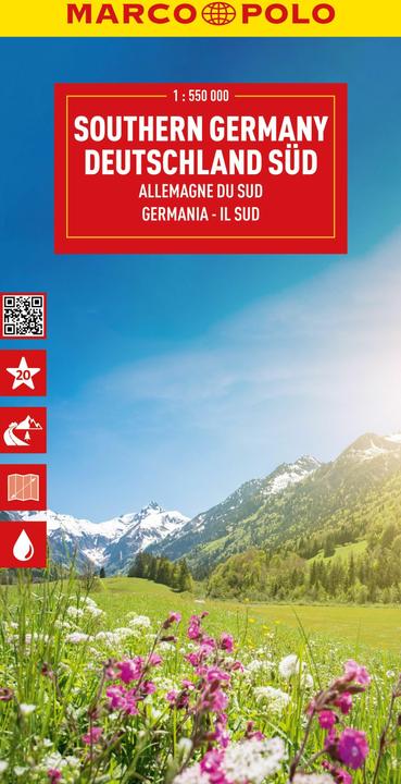 Produktbild Reisekarte Deutschland Süd 1:550.000
