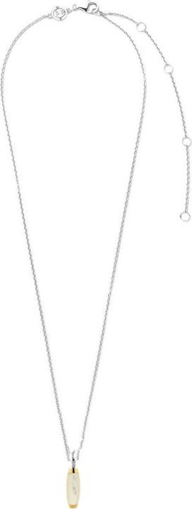Produktbild Ti Sento Milano Kette mit Anhänger Perlmutt und Zirkonia 6783MW (925 Sterling Silber, 45 cm)