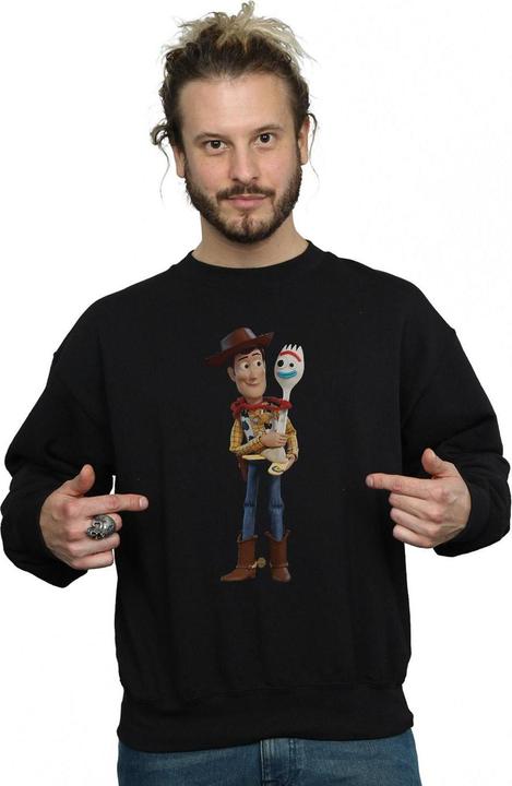 Actual product image Disney Mens Toy Story 4 Woody And Forky Sweatshirt (M)