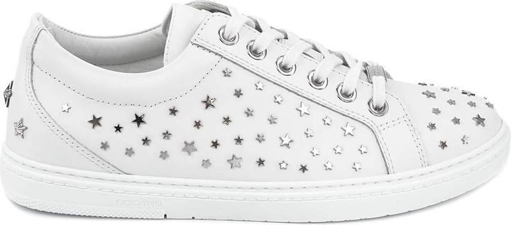 Actual product image Jimmy Choo Cash Star Leather Sneakers (44)