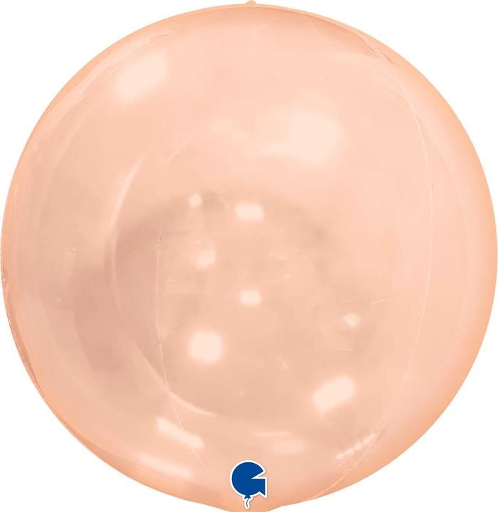 Image du produit Grabo Balloons Ballon Globe 4D - Transparent Orange (38cm)