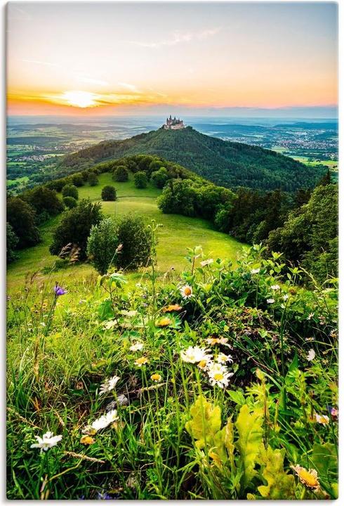Produktbild Artland Burg Hohenzollern bei Sonnenuntergang U2NX (60 x 90 cm)