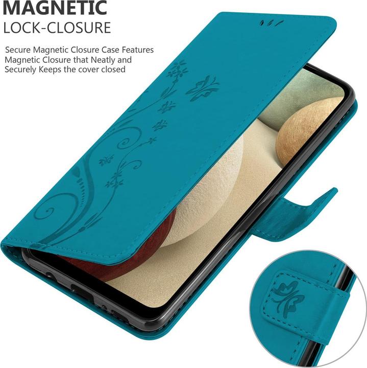 Produktbild Cadorabo Flower Book Cover (Samsung Galaxy A12)