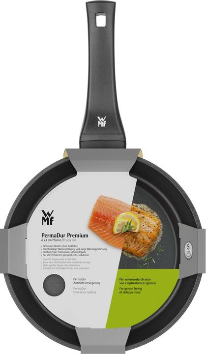 Produktbild WMF Antihaft Pfanne Bratpfanne 24cm Permadur Premium Induktion beschichtet (24 cm, Bratpfanne, Aluminiumguss)
