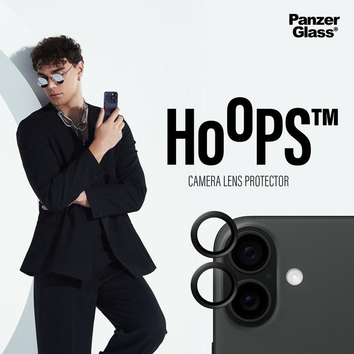 Actual product image PanzerGlass Hoops Camera Lens Protector (1 Piece, Apple iPhone 16 Plus, Apple iPhone 16)