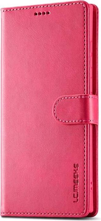 Actual product image LC.Imeeke Samsung S10e - Wallet case with 3 card slots & magnetic fastener, pink (Samsung Galaxy S10e)