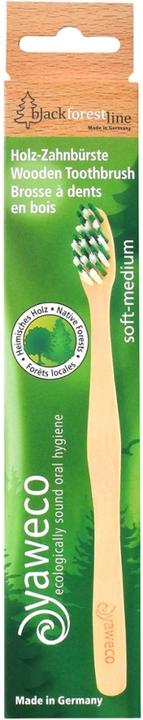 Produktbild Yaweco Holz-Zahnbürste Nylon Mittelweich - 1 Stück - (1 x)