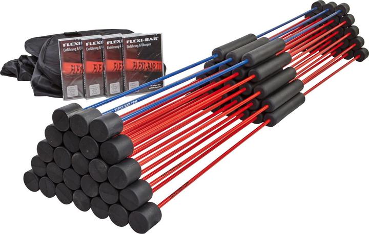 Actual product image Flexi-Bar Set, 22x STANDARD, 3x INTENSIVE, 4x DVDs, 30-pack transport bag