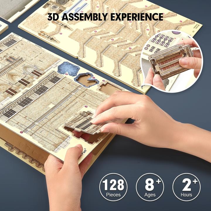 Produktbild Cubicfun 3D Puzzle Notre-Dame de Paris 128 Teile (128 Teile)