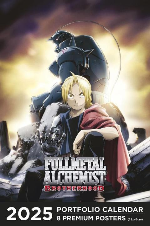 Produktbild PIKA Fullmetal alchemist : portfolio calendar : 8 premium posters 2025 (Französisch)