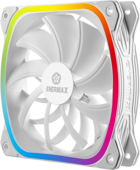 Immagine prodotto Enermax Ventilatore per PC SquA RGB Bianco 3-Pack con scatola di controllo RGB (120 mm, 3 x)