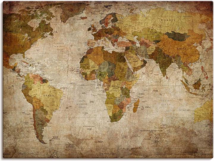 Immagine prodotto Artland Mappa del mondo T9NI (80 x 60 cm)
