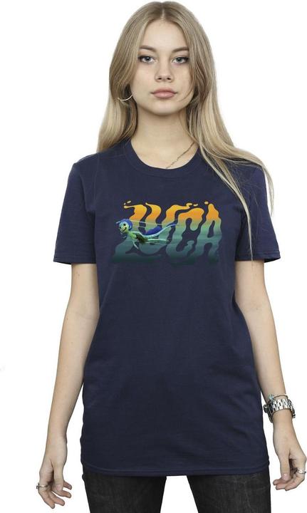Actual product image Disney Womens/Ladies Luca Swim Cotton Boyfriend T-Shirt (XL)