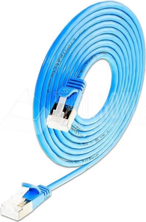 Actual product image Wirewin Slim patch cable: U/FTP, 3.0m, blue (U/FTP, CAT6a, 3 m)