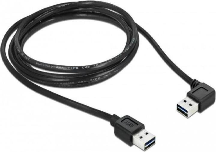 Image du produit Delock Câble USB2.0 Easy, A-St.-A.St., coudé (1 m, USB 2.0)